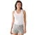 Towel City Korte pyjamaset dames/dames in viscose (Wit/Heathergrijs)