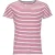 SOLS Heren Miles Gestreept Ronde Hals T-shirt (Wit/rood)