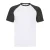 Fruit of the Loom Heren Valueweight Baseball T-shirt (Wit/zwart)