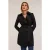 Motivi Double-breasted Technical Fabric Trench-coat Black