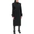 Zwarte Zijde Blend Trenchcoat