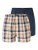 SCHIESSER Boxershorts ‘ Multipack ‘  donkerblauw / grijs / oranje / offwhite