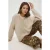 Geweven Gedetailleerde Textuur Crew Neck Trui