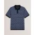 Heren Ted Baker Geo Regular Fit Polo Shirt in Marineblauw