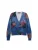 Desigual Gebreid vest  navy / donkergroen / donkerroze
