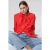 TRENDYOLMİLLA Dames Rood Effen Lang Oversized Overhemden