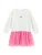 Cool Club Jurk  groen / pink / kersrood / wit