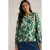 White Stuff Angie Top Green Print