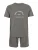 Karl Lagerfeld Pyjama kort ‘Rue St-Guillaume’  donkergrijs / wit