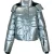 Jack Wills Dames/Dames Cropped Puffer Jacket (Zilver)