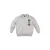 Z8 kids sweater met borduursels en tekst – grijs/groen