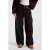 America Today baggy corduroy casual broek – donkerbruin