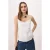TRENDYOLMİLLA Dames Wit Effen Mouwloos Regular fit Blouses