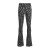 Cars flared broek ILVA FLAIR met paisleyprint zwart/wit