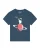 Watapparel Shirt ‘ Astronaut says Hi ‘  petrol / pink / wit