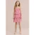 WE Fashion korte jurk met bloemen print roze