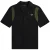 Fred Perry bowlingshirt met zwarte panelen en korte mouwen