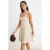 TRENDYOLMİLLA Dames Beige Effen Kort / Mini Mouwloos A-lijn Jurken