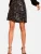 love & roses Rok  zwart / zilver