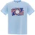 Pretty Green Heren Swirl Logo T-Shirt (Licht Blauw)