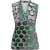 Mouwloze top met V-hals en abstracte stippenprint