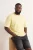 TRENDYOL MAN Heren Geel Effen Kort Oversized Grote maten T-shirts