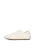 Leather sneakers with brown sole