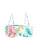 Next Bikinitop  turquoise / geel / rosa / wit