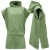 Unique Living poncho beach tea green -80x100cm