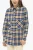Dubbel borstzakje tartan ruit overhemd in multicolor