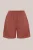WE Fashion – Dames relaxed fit short met broderie anglaise – Relaxed Fit – Roestbruin – Katoen –
