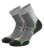 1000 Mile – 2-Pack Heren Trail Enkele Laag Vochtregulerende Merino Wol Sokken – Grijs