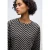Street One Dames Gedessineerd jacquard shirt in Zwart