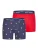 Happy Shorts Boxershorts ‘Christmas’  navy / vuurrood