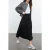 Trendyol Modest Dames Zwart Effen Maxi Uitlopend rok Modest Rokken