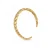 Dames Open Gevlochten Armband met Gouden Plating en 925 Sterling Zilver BIPU010