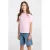 America Today T-shirt met backprint lichtroze
