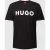 HUGO T-shirt met labelopschrift, model ‘DULIVIO’
