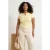 Trendyol Curve Dames Geel Effen Lang Getailleerd Grote maten Blouses