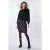 EsQualo Sweater Gathering Modal Black
