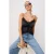 TRENDYOLMİLLA Dames Zwart Effen Mouwloos Regular fit Blouses