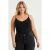 WE Fashion Curve singlet met kant zwart