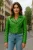 Dames appelgroene cropped Brando leren bikerjack – Durban