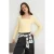 TRENDYOLMİLLA Dames Donkerblauw Effen Lang Getailleerd Blouses