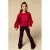 LOOXS little flared flared broek met hartjes zwart