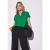 Street One Dames Blouse in effen kleur in Groen