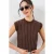 Kraagloze Slim Fit Versierde Blouse