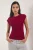 TRENDYOLMİLLA Dames Bordeaux Effen Mouwloos Getailleerd Blouses