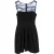 Maje geplooide mouwloze mini-jurk van zwart polyester