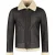 Cycas D’or Hunter shearling chocolate bruin lammy coat chocolade bruin